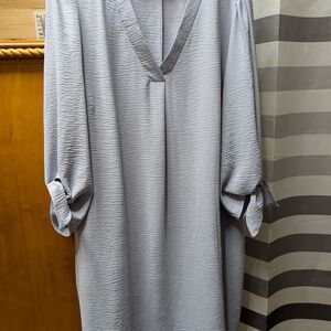 Cato Light Blue Long Sleeve Dress